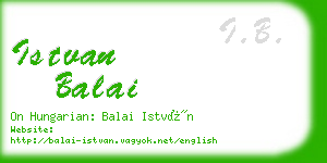 istvan balai business card